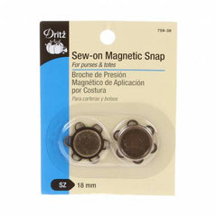 Sew-on Magnetic Snap Brass # 759-38
