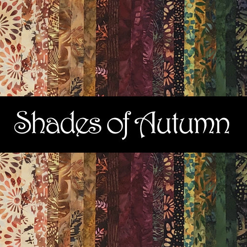 Shades of Autumn Batiks 6" Design Roll