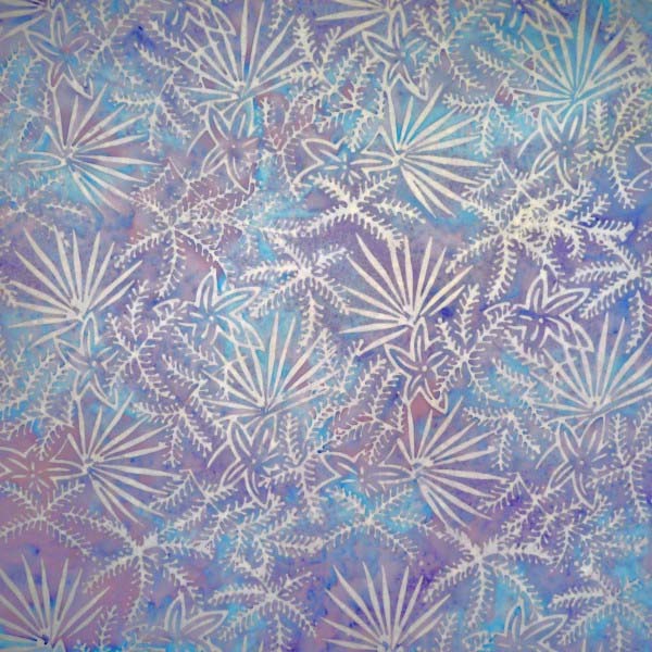 Tonal Plants Blue Whisper Batik