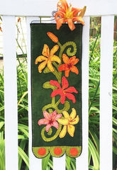 Lovely Lilies Wall Hanging Wool Applique Pattern