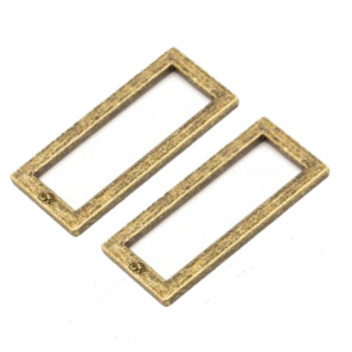Flat Rectangle Ring 1-1/2" Brass