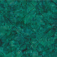 Cross Grid Batik Deep Emerald S2305-702