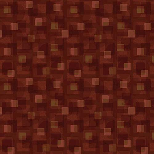 Scrap Happy Square Textile Rust 2611-35