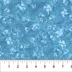 Kilts and Quilts Sprouts Blue Batik 80393 44