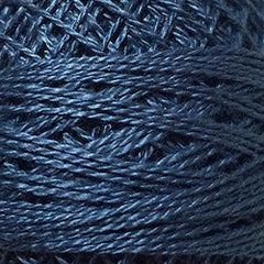 Valdani Pearl Cotton Size 12 Thread Solid Dusty Blue 112