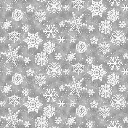 Snow Crew Snowflakes Gray 1288-90