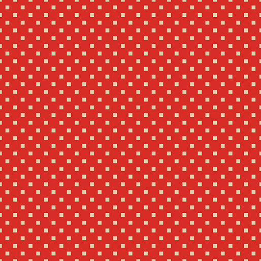 Snazzy Squares Red Linen 16207-10