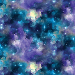 Celestial Skies Light Show Sky Blue/Purple 16623P-55