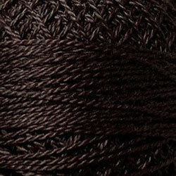 Valdani Pearl Cotton Size 12 Thread Solid Rich Brown Dark 173