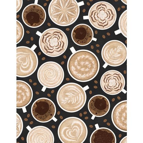 Coffee Life Coffee Art All Over Black 82669-921