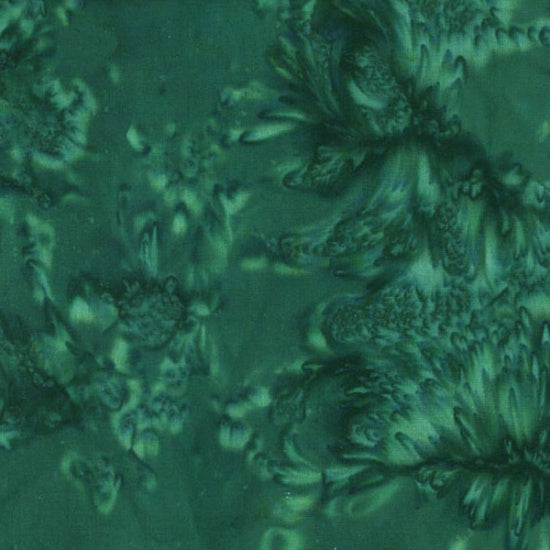 Bali Watercolors Batik Christmas Green 1895-189