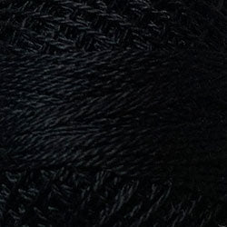 Valdani Pearl Cotton Size 12 Thread Solid Black 1