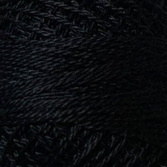 Valdani Pearl Cotton Size 12 Thread Solid Black 1