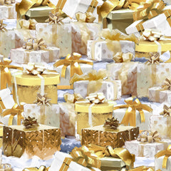 Here Comes Santa Gifts Galore Gold 22234