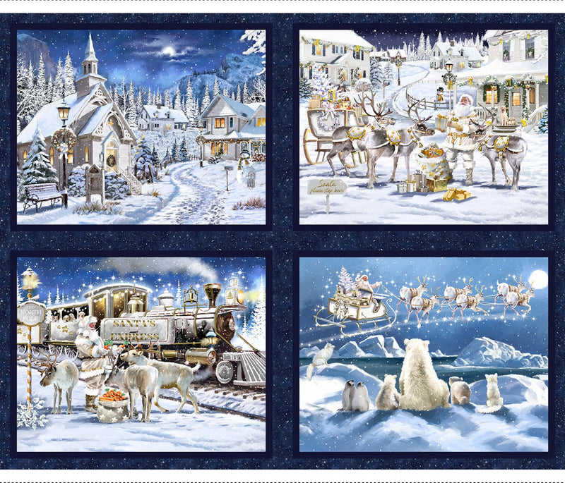 Here Comes Santa 36" Panel 22240