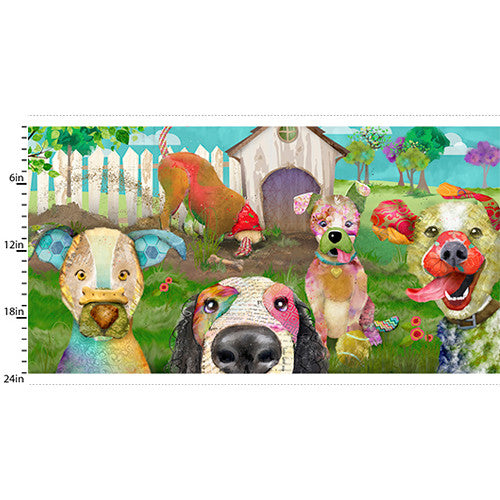 Raise The Woof Pawsome Friends 24" Panel 22347-PNL