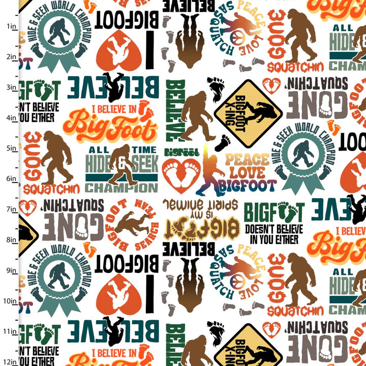 Legendary Loner I Believe In Bigfoot 23816-White