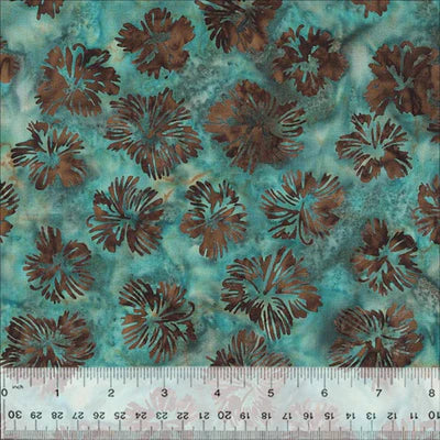 Dapper Morning Glory Teal Batik 2851Q-X