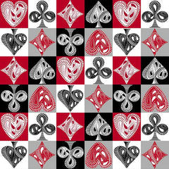 Scarlet Story Card Suits Red 3135-88