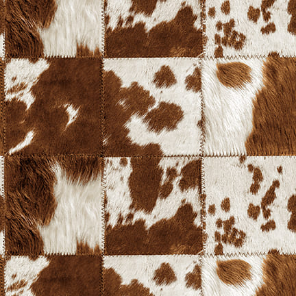 Cowboy Culture Cowhide Patch 3332-39 Brown