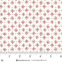 Scandinavian Holiday Mini Snowflakes Cream/Red 3454-48