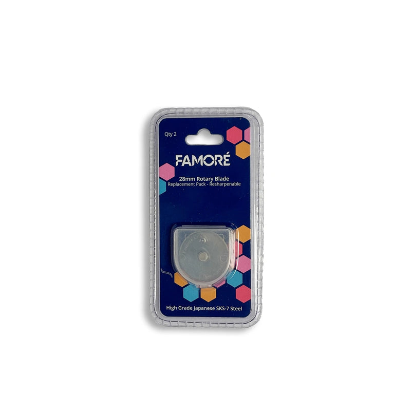 Famore Japanese Steel 28mm SKS-7 Replacement Blades 2pk