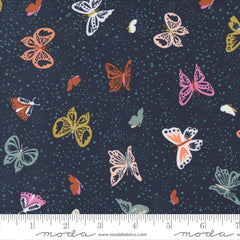 Songbook A New Page Flutter Butterflies Navy 45553-21