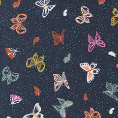 Songbook A New Page Flutter Butterflies Navy 45553-21