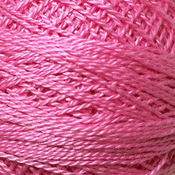 Valdani Pearl Cotton Size 12 Thread Solid Pink Peony 458