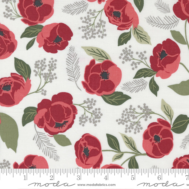 Christmas Eve In Bloom Florals Snow 5180-11