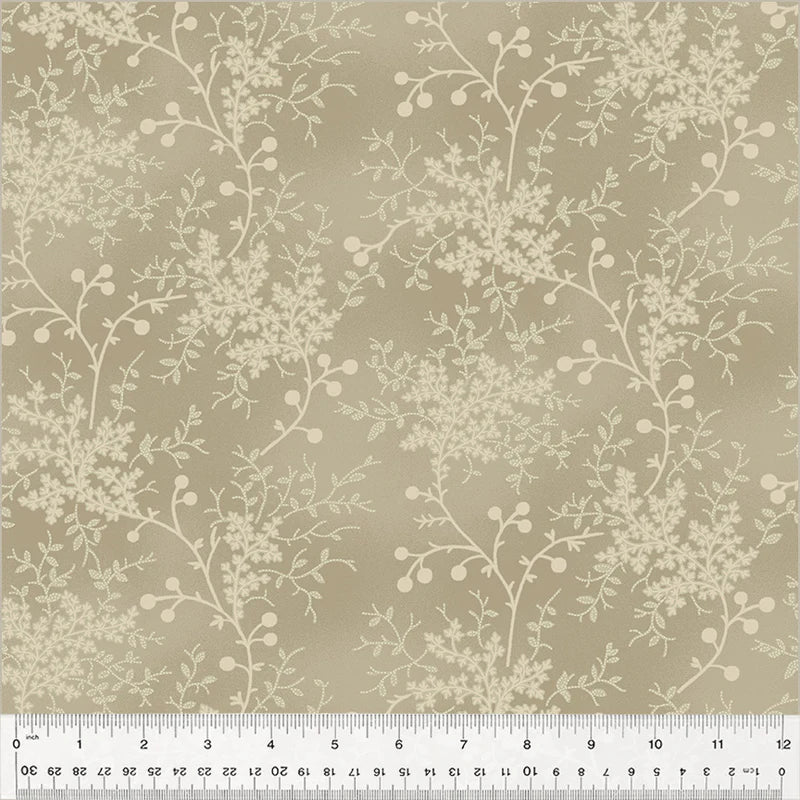 Garden Tale Floral Vine Almond 108" Wide Back 53809W-1DES