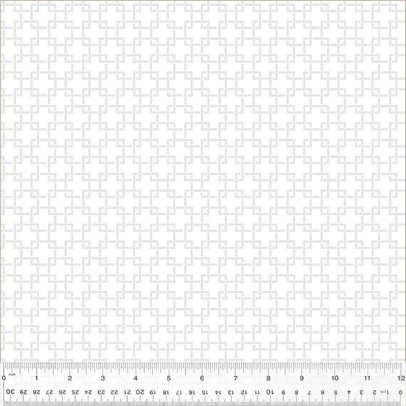 Frosting Trellis White on White 54599-1