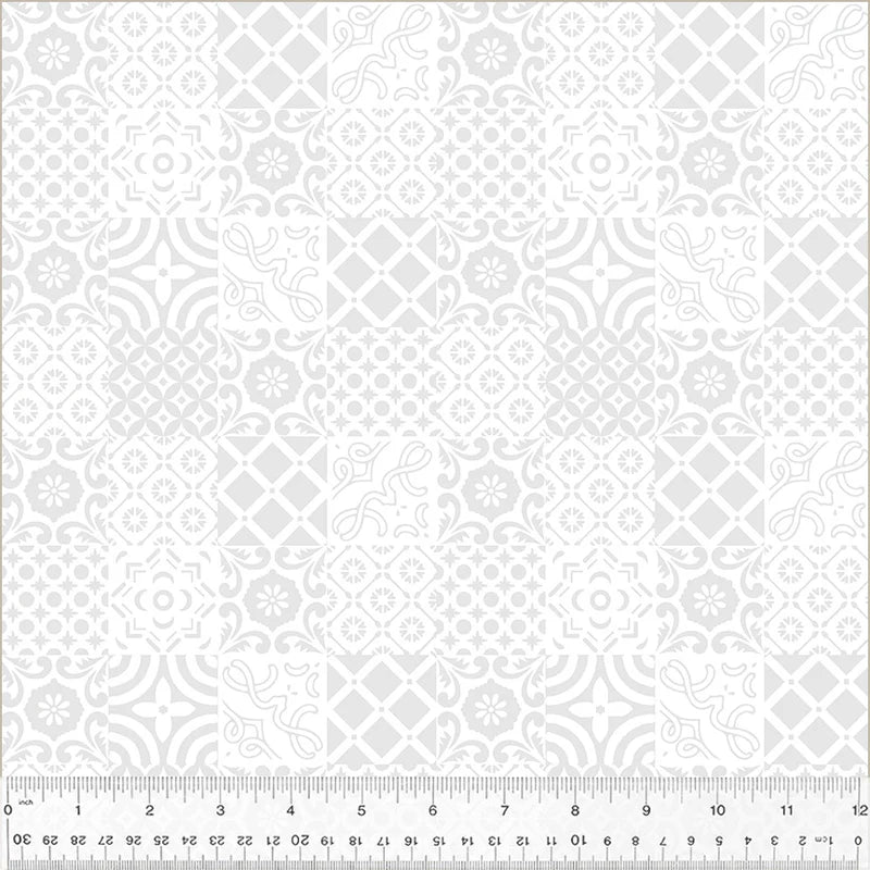 Frosting Azulejo White on White 54617-1