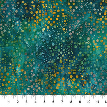 Banyan Batiks Pop Dots Marine Green 81900-73