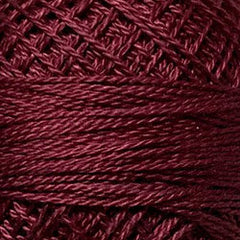 Valdani Pearl Cotton Size 12 Thread Solid Old Rose Dark 843