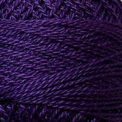 Valdani Pearl Cotton Size 12 Thread Solid Rich Purple 87