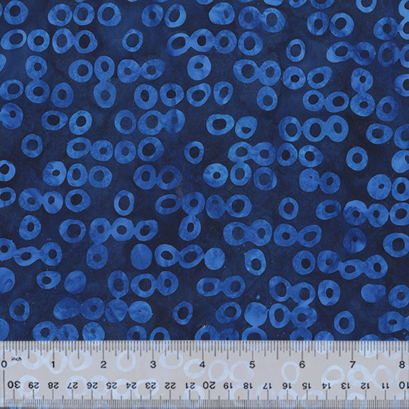 Anthology Indigo Batiks Vol. 2 Circles Royal 884Q-4