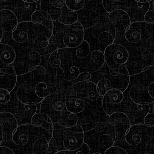 Whimsey Basics Swirls Black 8945-99