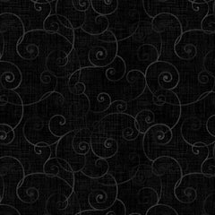 Whimsey Basics Swirls Black 8945-99