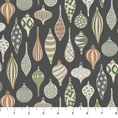 Snowfall Ornaments Gray 91030M-96