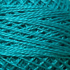 Valdani Pearl Cotton Size 12 Thread Solid Bright Turquoise 93