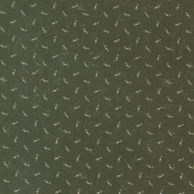 Fluttering Leaves Dots Evergreen 9738-15