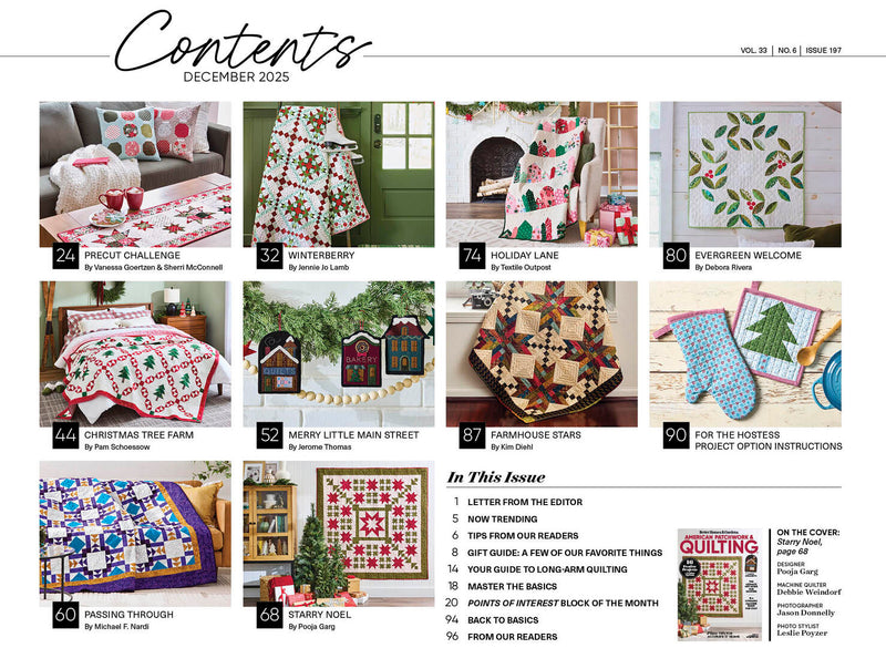 American Patchwork & Quilting Magazine December 2025 Issue