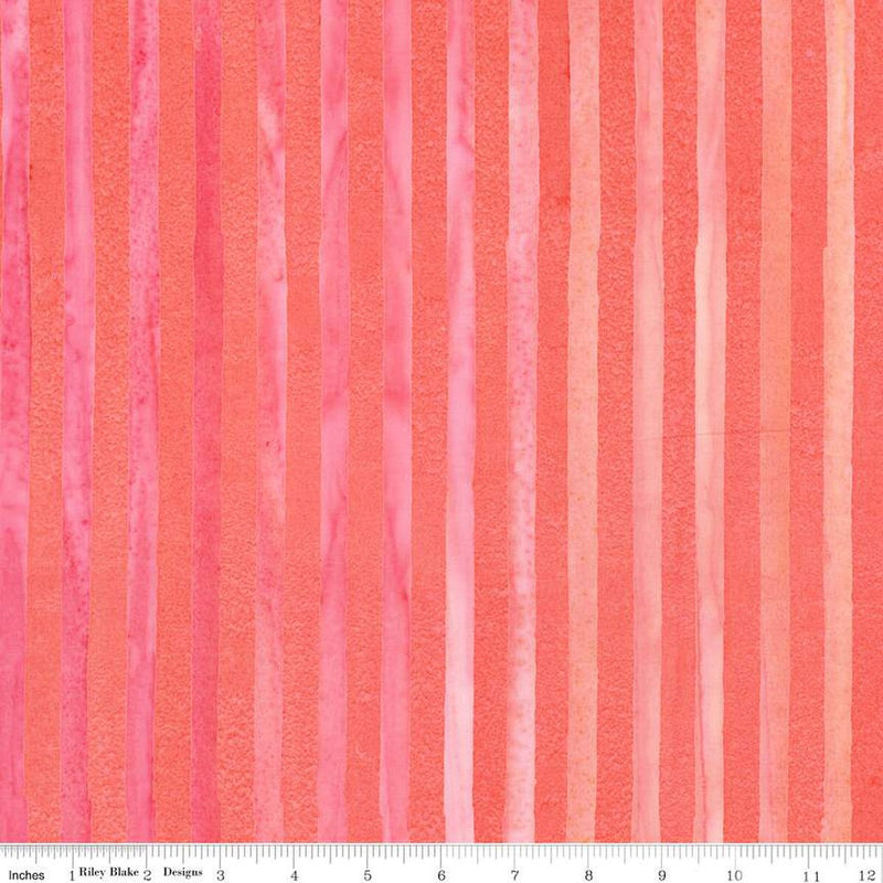 Expressions Batiks Elementals Get in Line Salmon Run BT21300-242