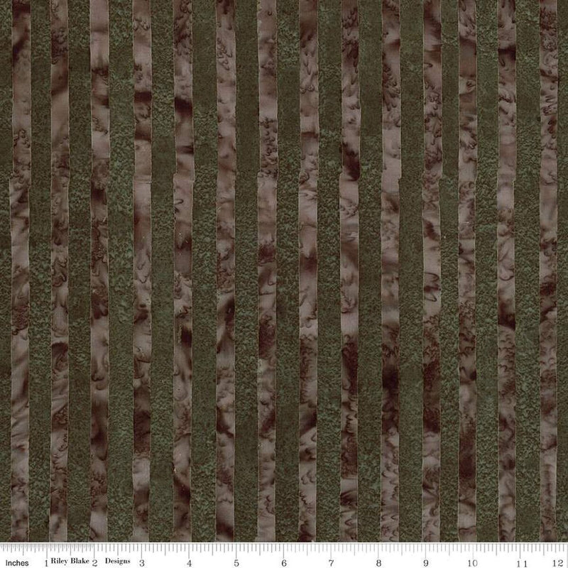 Expressions Batiks Elementals Get in Line Dark Vintage Green  BT21300-328
