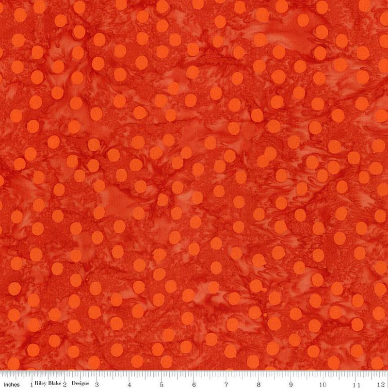 Batiks Polka Pop Chili BT21400-215