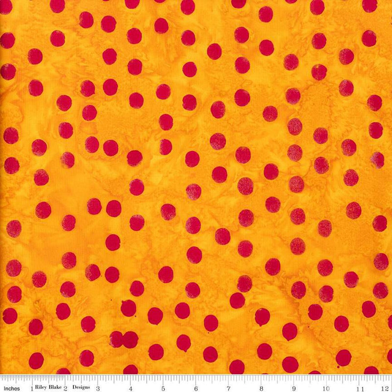 Batiks Polka Pop Butterscotch BT21400-256