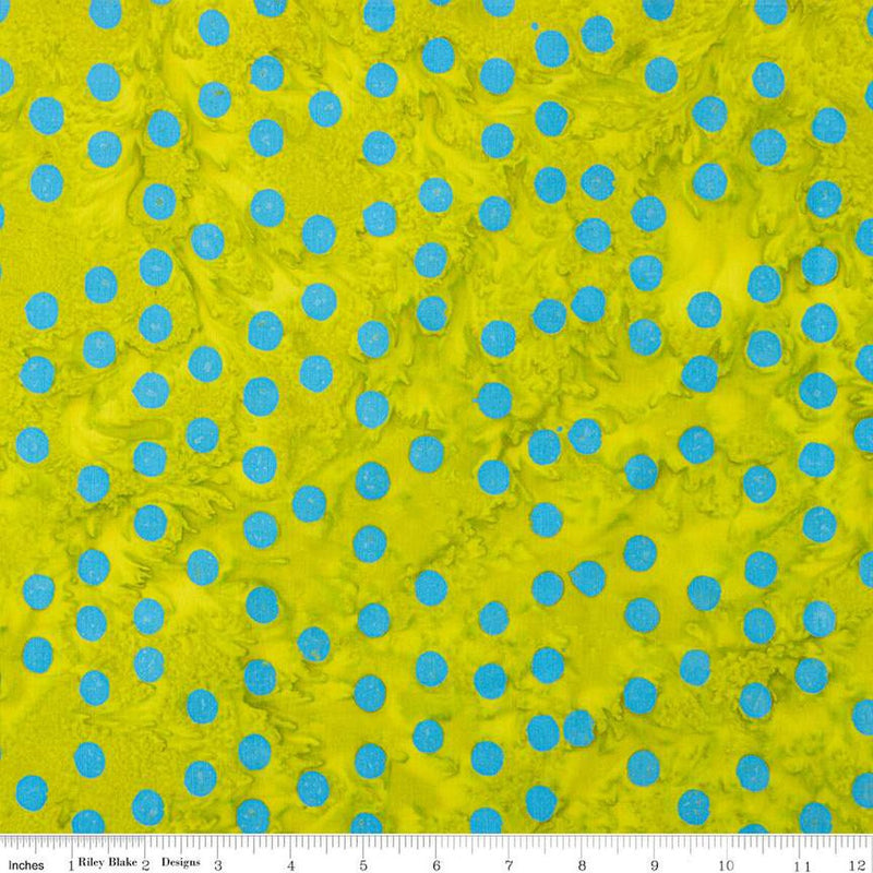 Batiks Polka Pop Green Apple BT21400-314