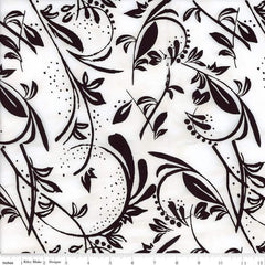 Expressions Batiks Blooms at Dusk Licorice Candy BT23374-129