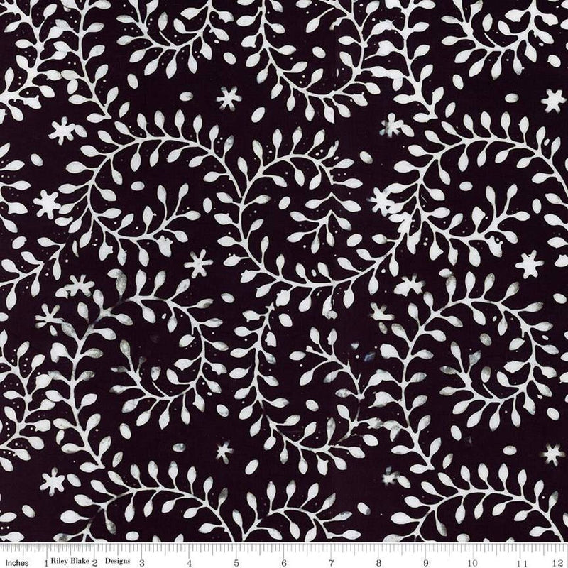 Expressions Batiks Blooms at Dusk Licorice Candy BT23375-129